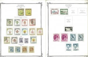 Colombia 1871-1967 Mostlu Used (a few Mint) JHinged on Scott Specialty Pages