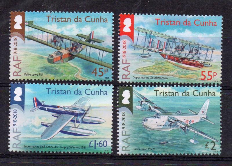 TRISTAN DA CUNHA - PLANES - AIRCRAFT - CENTENARY OF THE ROYAL AIR FORCE - 2018