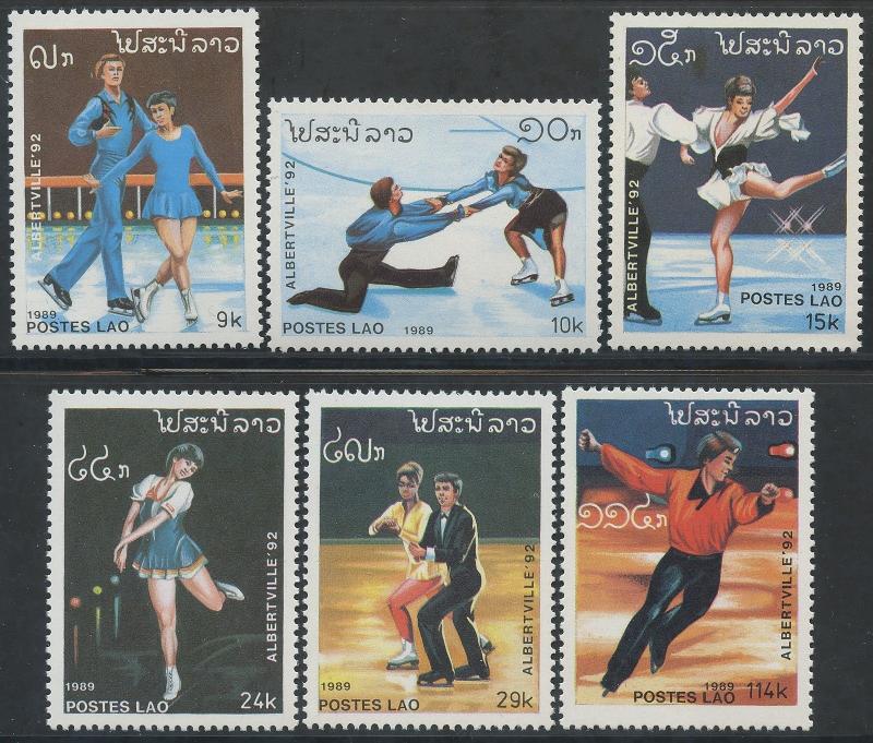 Laos 1989 MNH Stamps Scott 915-920 Sport Olympic Games