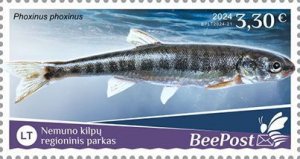 BEEPOST LITHUANIA - 2024 - Fishes - Perf Single Stamp - MNH - Private Issue