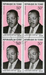 CHAD - TCHAD 1969 NOBLE PRIZE WINNER MARTIN LUTHER KING APOSTLES OF NON-VIOLE...