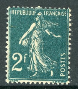 France 1931 Sower 2f Blue Green SG #428a Mint P167 ⭐⭐⭐⭐⭐⭐