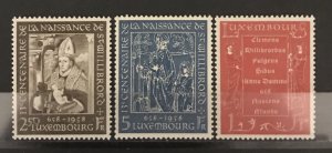 Luxembourg 1958 #334-6, MNH, CV $2