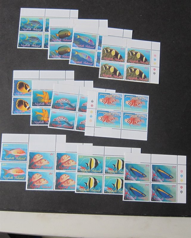 Norfolk Island 1988 Sc 647-57 BLK(4) set MNH