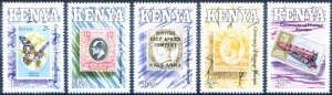 100. 1990 Kenyan postage stamp.