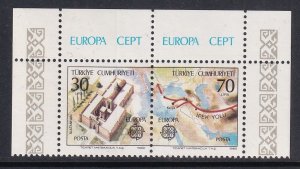 Turkey  #2223b MNH 1982  pair Europa