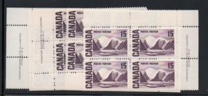 Canada Sc 463 Pl 2 1967 15c Bylot  Island Matched set Plate Blocks mint NH