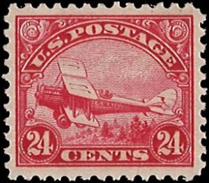 U.S. Scott # C6  1923 24c car  De Haviland Biplane  mint-nh- vf