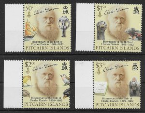 PITCAIRN ISLANDS SG784/7 2009 CHARLES DARWIN SET MNH