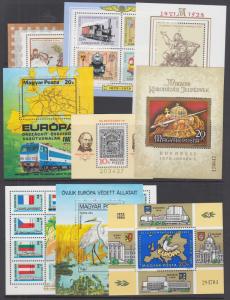 Hungary Sc 2514 2742 MNH. 1977-1982 Souvenir Sheets, 13 diff + 1 set, fresh, VF