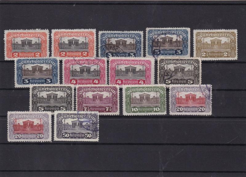 austria 1919 mm+used stamps ref 11243