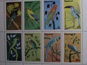 NAGALAND STAMP- WORLD COLORFUL LOVELY BEAUTIFUL BIRDS-MNH SHEET VERY FINE