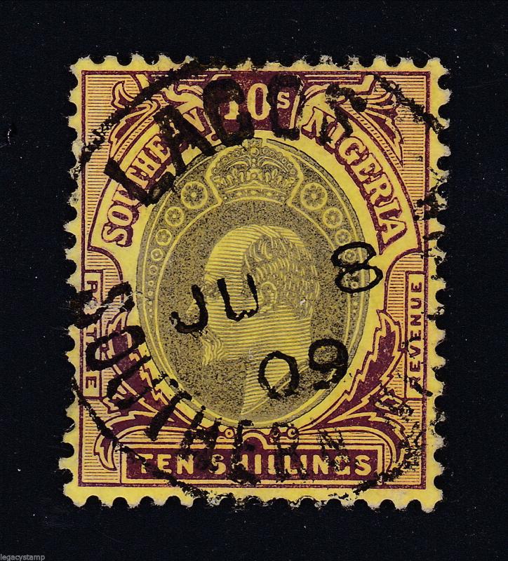 1909 Southern Nigeria used Scott # 30, SON Lagos Cancel