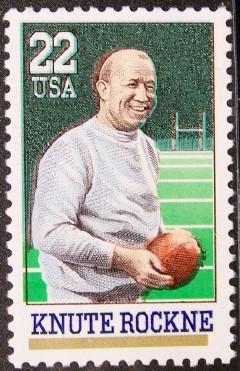 # 2376 MNH 22c Knute Rockne - (2057)