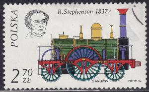 Poland 2147 The R. Stephenson, 1837 2.70zł 1976