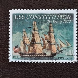 US Scott # 4703; used (45c) USS Constitution from 2012; F/VF centering; off ppr