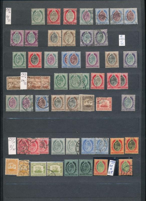 MALTA Good 1863/1972 M&U Collection (Appx 550+Stamps)ALB413