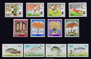 Fiji x 3 MH sets from about 1989