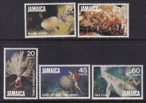 Jamaica 523-527 Marine Life MNH VF