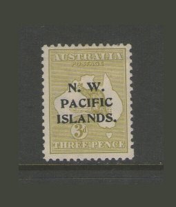 Papua N.W Pacific Islands 1915 Sc 24a O.V.P.T a type MH - sacrce