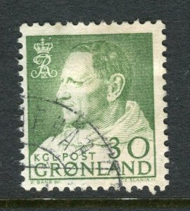 GREENLAND; 1963 early Christian X issue fine used 30ore. value