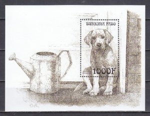 Burkina Faso, Scott cat. 1144. Labrador Retriever s/sheet.