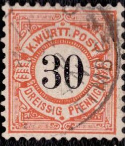 Wurttemberg - 64 1875 Used