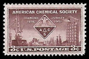 PCBstamps   US #1002 3c American Chemical Society, MNH, (51)