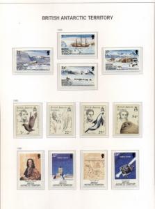 BRITISH ANTARCTIC TERRITORY & SOUTH GEORGIA COLLECTION 1963-2000 Scott $1,053.00