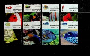 POLAND Sc 4139-46 NH ISSUE OF 2014 - sea life