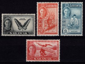 Sarawak 1950 George V Def., Part Set [Unused]