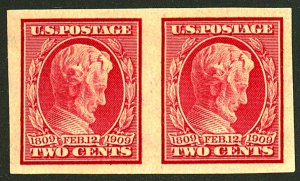 U.S. #368 MINT PAIR OG VLH
