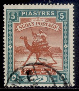 SUDAN QV SG16, 5p brown & green, FINE USED. Cat £17.