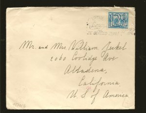 Netherlands SC#230 on PM 1941 to USA Cover Used