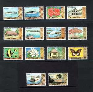 Kiribati  #327-340   VF, Used, CV $5.35 .....  3310001