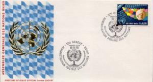 United Nations Geneva, First Day Cover