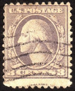 1918, US 3c, Washington, Used, Sc 530