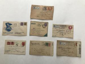 Great Britain Group of 7 George V and VI covers miscellany [y3355]