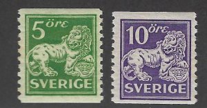 Sweden SC#116 & 119 Mint VF hr...Worth a Close look!!