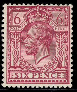 GB GV SG385 SPEC N26(3), 6d reddish purple, NH MINT. Cat £30.