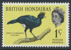 British Honduras SG 202 SC # 167 MLH  Birds Curassow  see scans