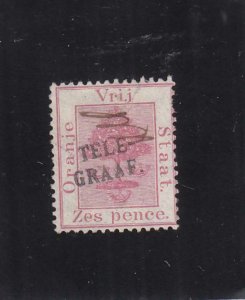 Orange Free State: Telegraph Tax Stamp, Sc #5, Used (37823)