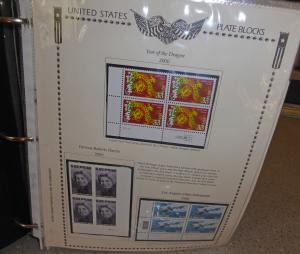 plate block collection  1990-2000