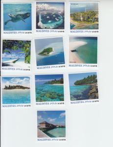 2016 Maldives Landscapes Part II (10)  (Scott 3647-66) MNH