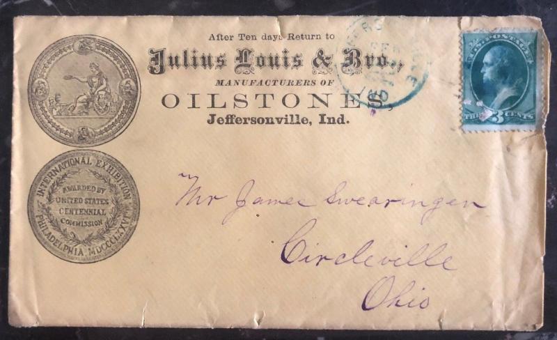 1900s Jeffersonville Oh USA Advertising cover Louis Oilstones To Circleville