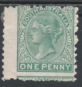 SOUTH AUSTRALIA 1876 QV 1D WMK CROWN/SA NARROW PERF 11