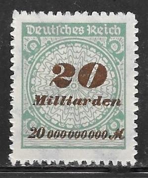 Germany 298: 20mlrd m Numeral, MNH, F-VF