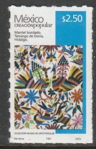 MEXICO 3165b, $2.50P POPULAR ARTIFACTS 2022. SELF-ADHESIVE. MINT, NH. VF.