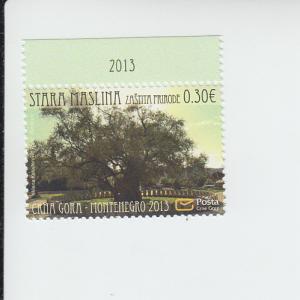 2014 Montenegro Nature Protection -  Tree (Scott 343) MNH