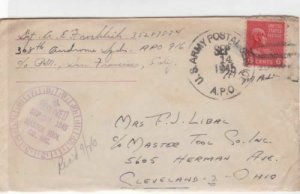 united states army red cross 1945 stamps cover and letter ref r15861
